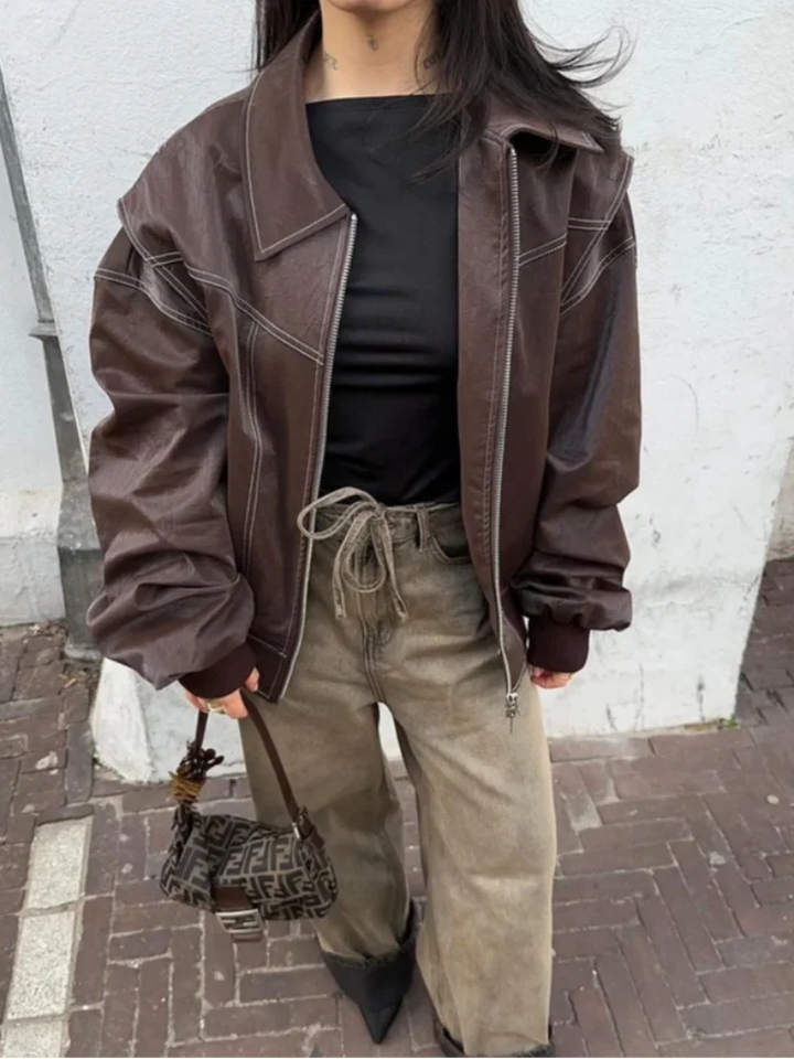 Imogen | Bold Leather Jacket