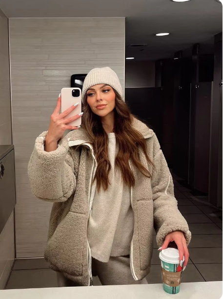 Edith | Zip-Up Teddy Jacket