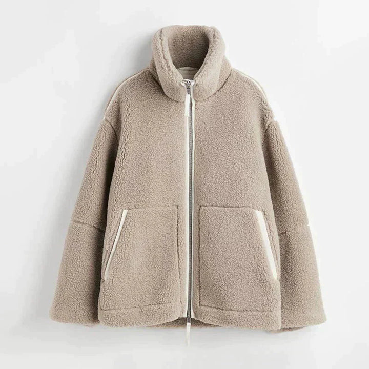 Edith | Zip-Up Teddy Jacket