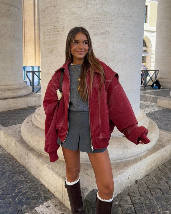 Imogen | Bold Leather Jacket