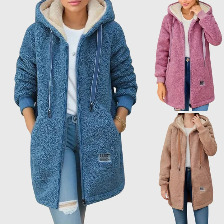 Victoria | Women's Winter Jacket with Hood and Zipper