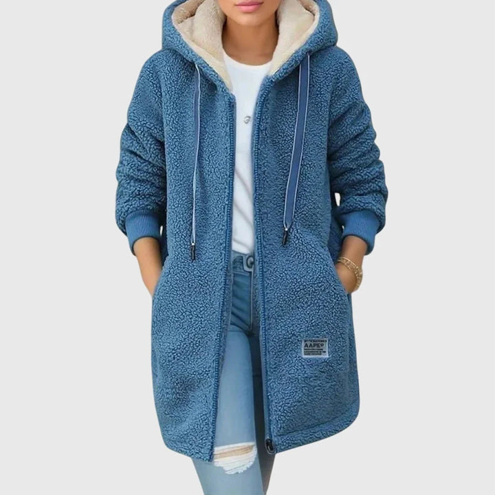 Victoria | Women's Winter Jacket with Hood and Zipper