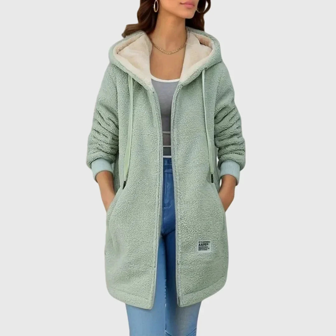 Victoria | Women's Winter Jacket with Hood and Zipper