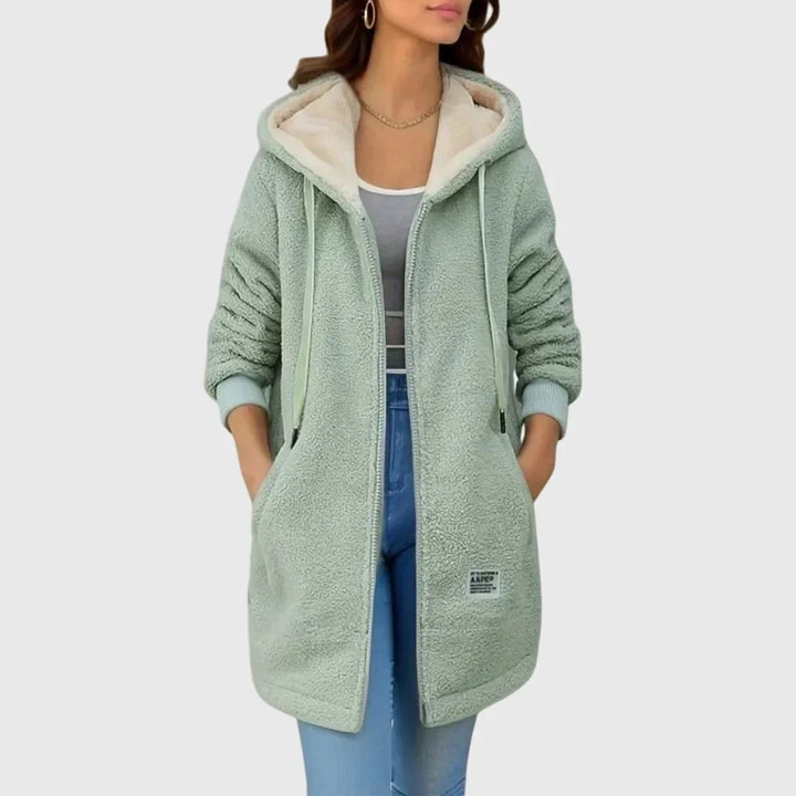 Victoria | Women's Winter Jacket with Hood and Zipper