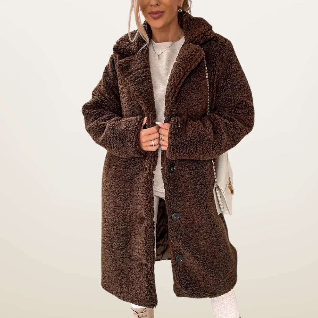 Charlotte | Women's Long Buttoned Winter Jacket