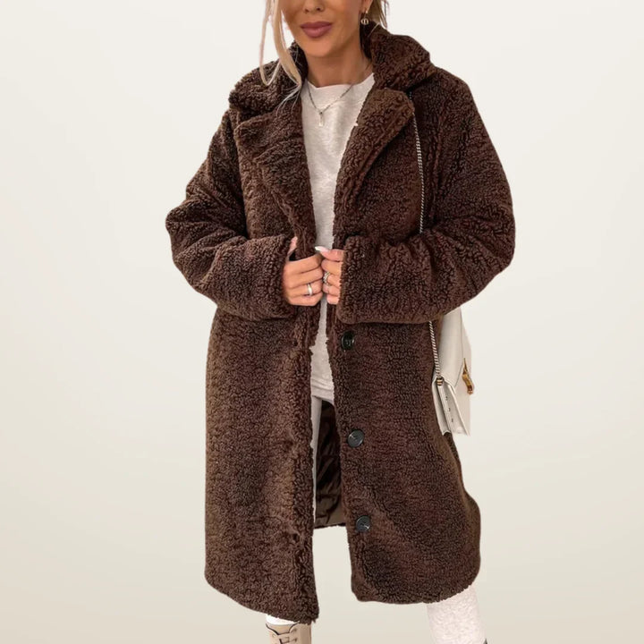 Charlotte | Women's Long Buttoned Winter Jacket