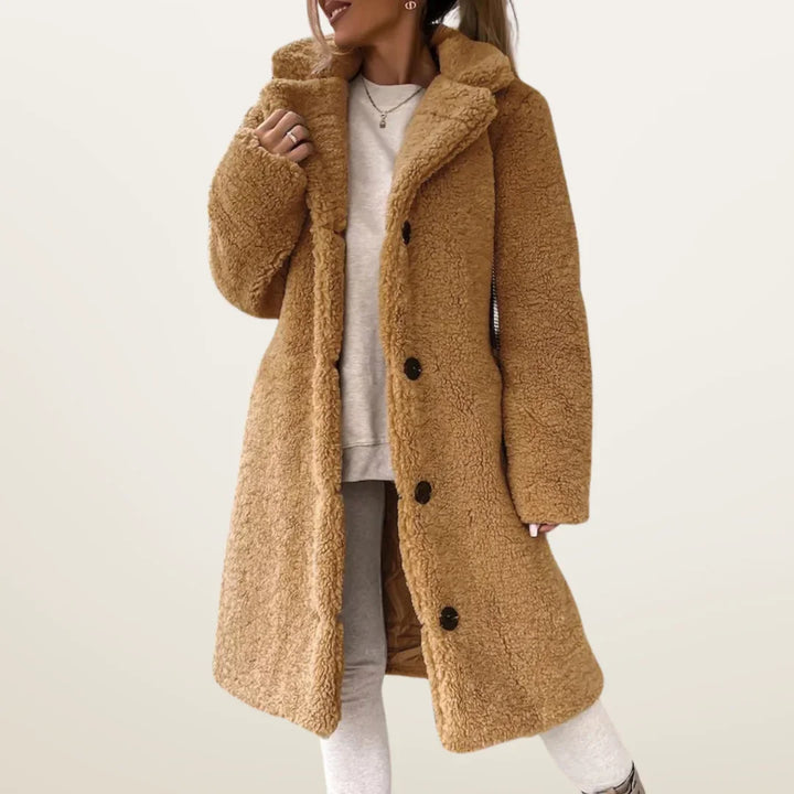 Charlotte | Women's Long Buttoned Winter Jacket