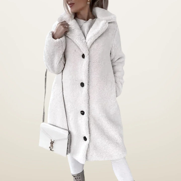 Charlotte | Women's Long Buttoned Winter Jacket