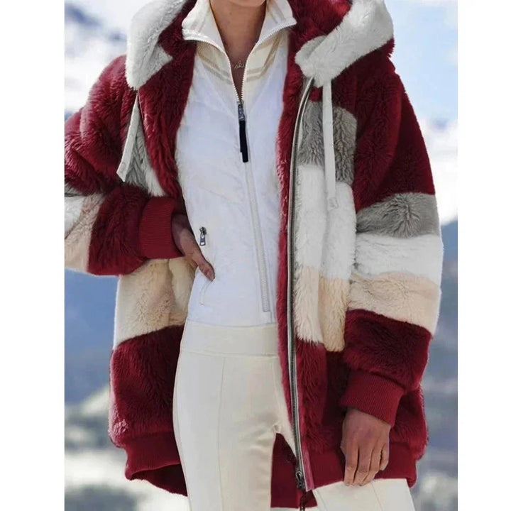Daphne | Women's Colorblock Hooded Winter Jacket