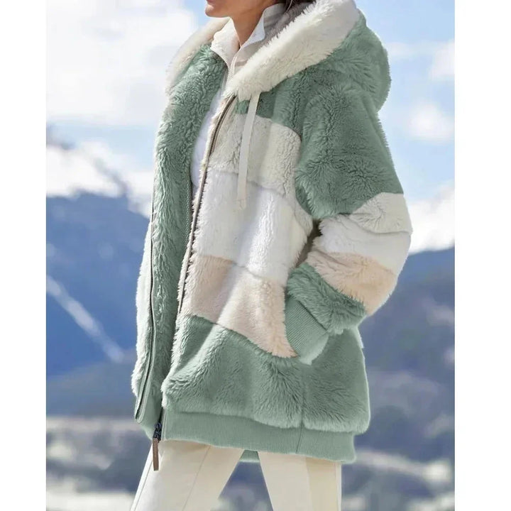 Daphne | Women's Colorblock Hooded Winter Jacket