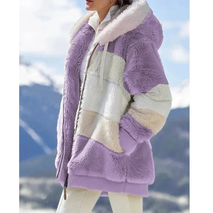 Daphne | Women's Colorblock Hooded Winter Jacket