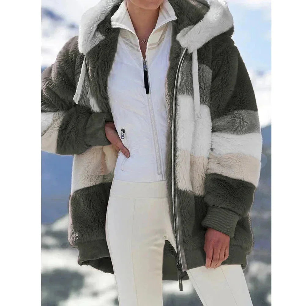 Daphne | Women's Colorblock Hooded Winter Jacket