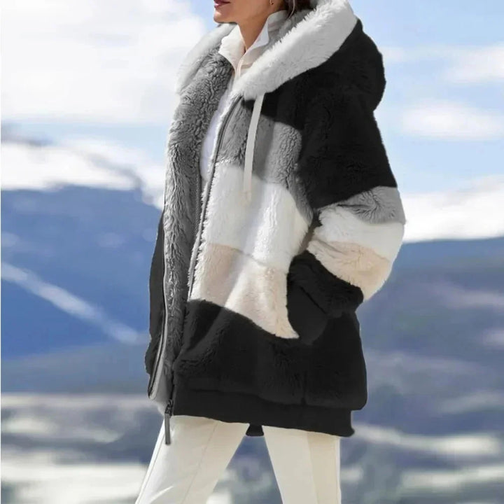 Daphne | Women's Colorblock Hooded Winter Jacket