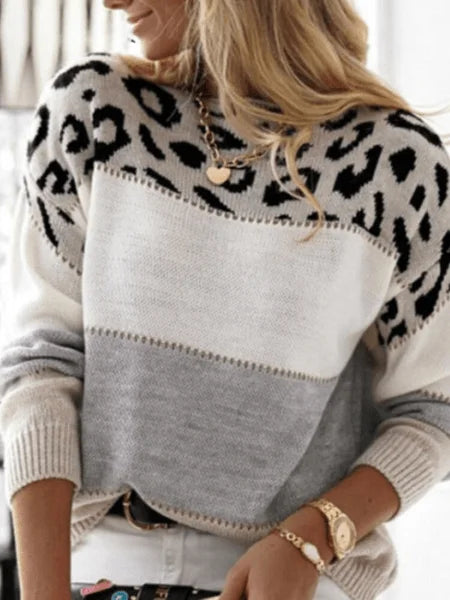 Iris | Women's Patterned Crew Neck Sweater