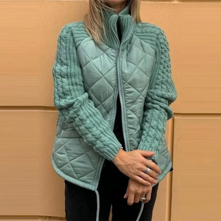 Grace | Women's Winter Jacket with Knit Sleeves