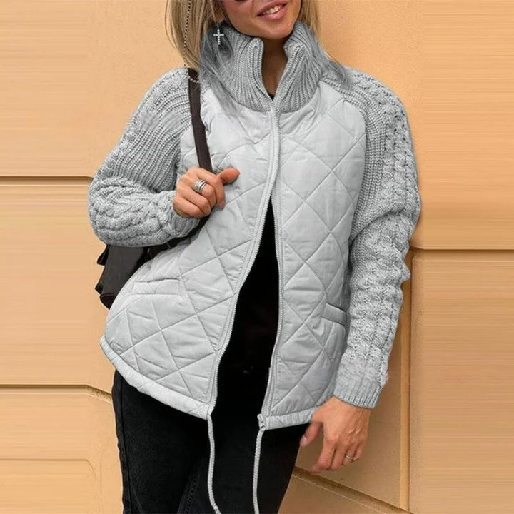 Grace | Women's Winter Jacket with Knit Sleeves