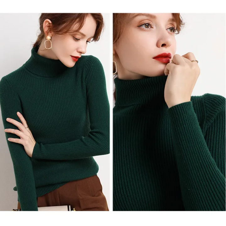 Violet | Winter-Ready Cashmere Turtleneck Sweater