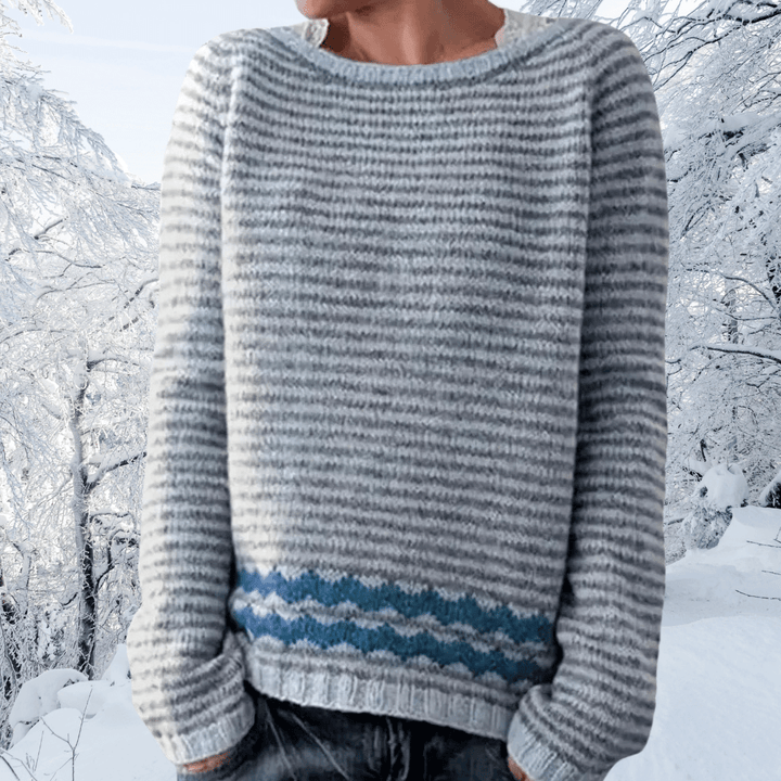 Nancy | Cozy Striped Wool Sweater for Winter