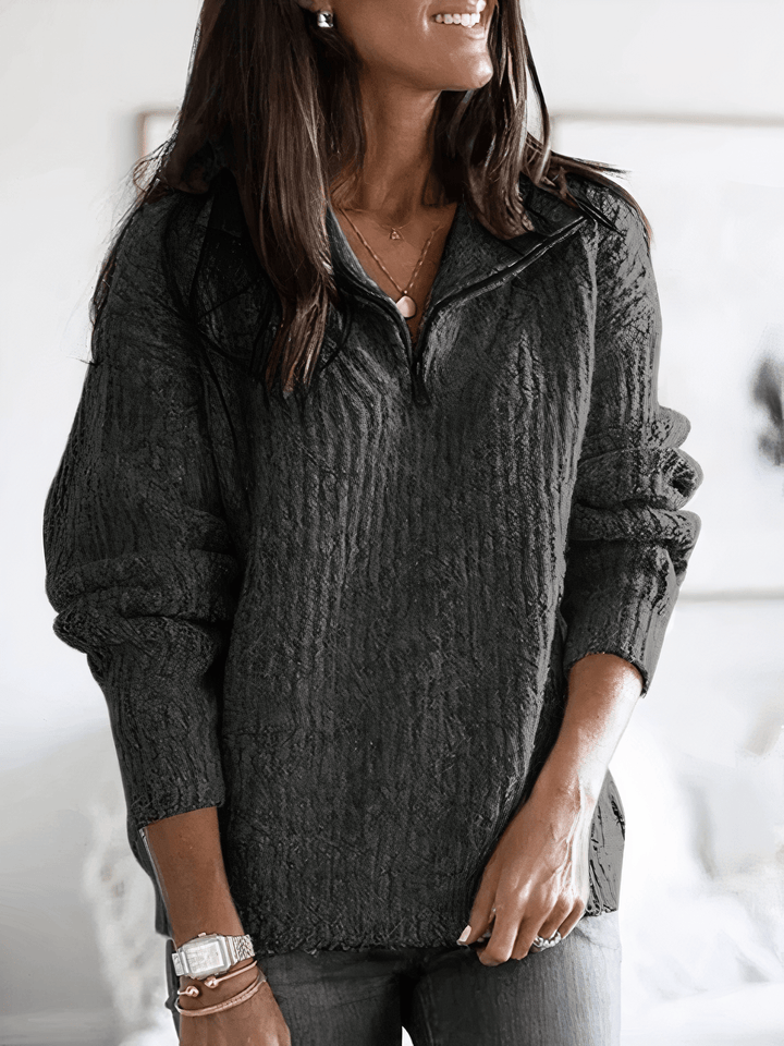 Sophia | Women's Cozy Winter Quarter-Zip Pullover