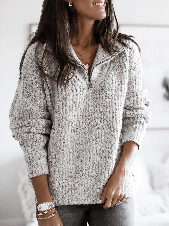 Sophia | Women's Cozy Winter Quarter-Zip Pullover