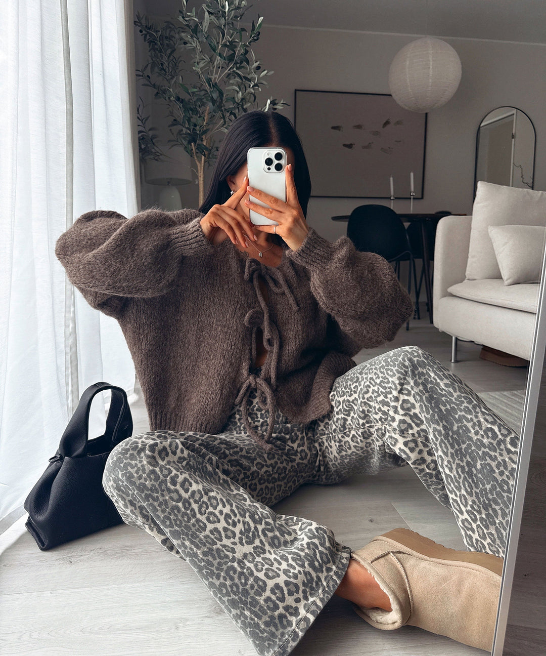 Lucy | Women's Brown Sweater Cardigan