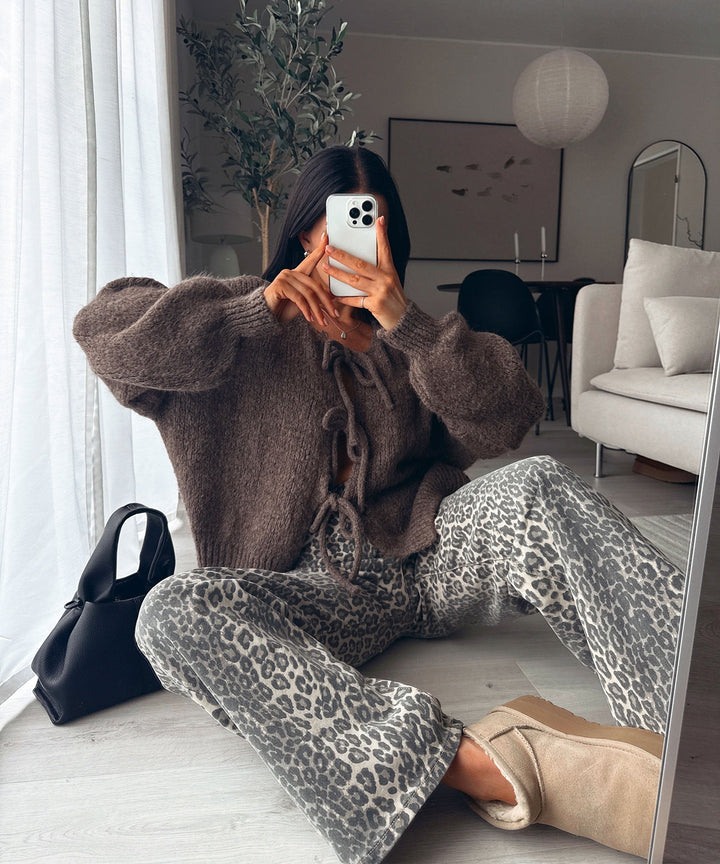Lucy | Women's Brown Sweater Cardigan