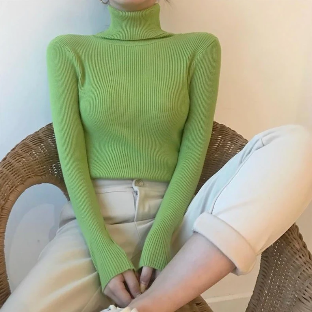 Violet | Winter-Ready Cashmere Turtleneck Sweater