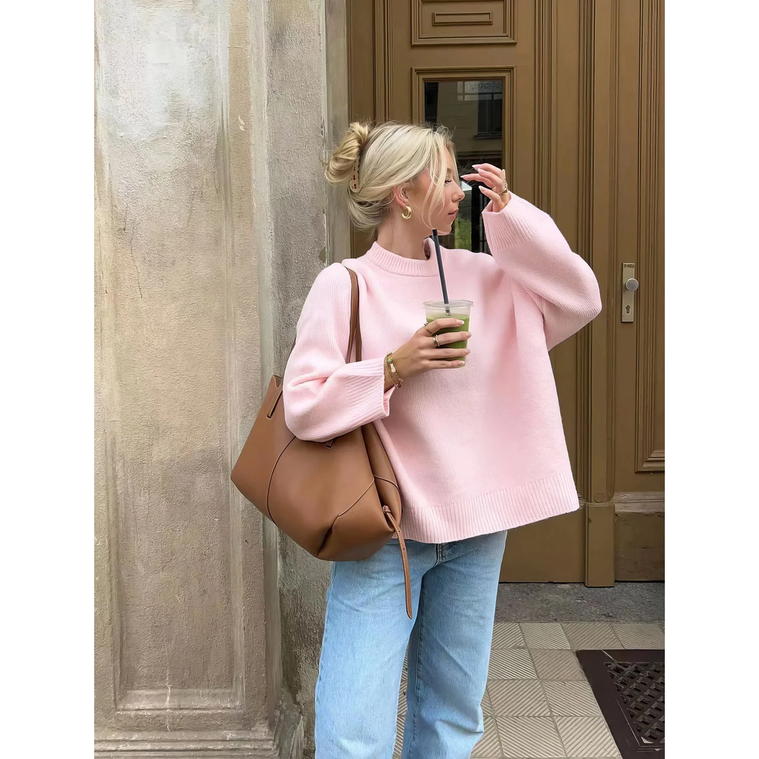 Poppy | Pink Oversized Sweater