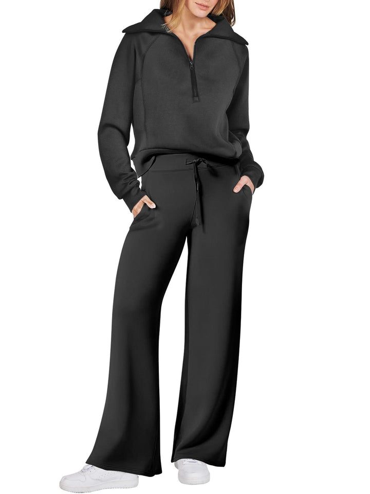 Sophia | Women's Stylish Long Sleeve Set with Zip