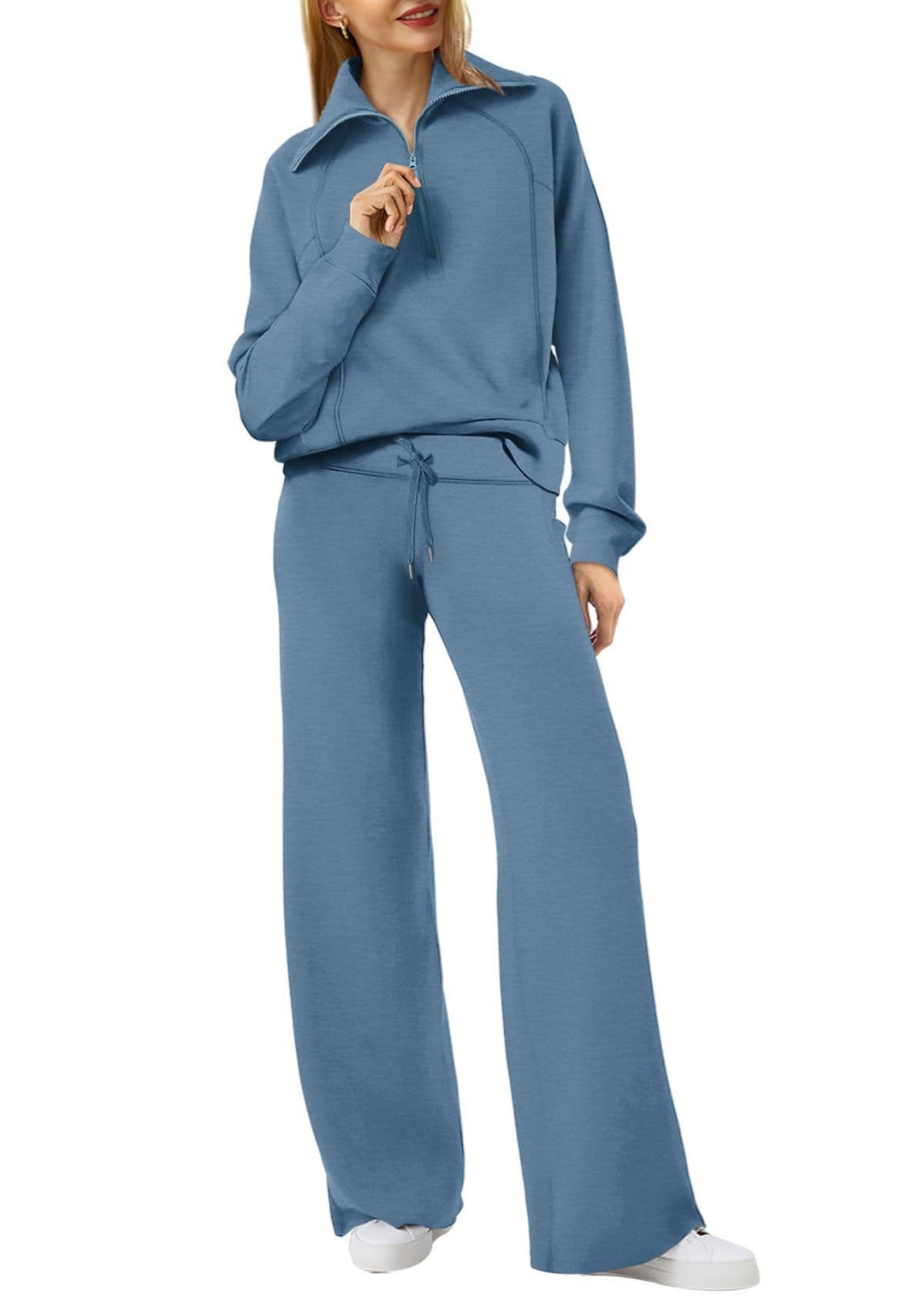 Sophia | Women's Stylish Long Sleeve Set with Zip