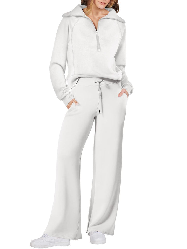 Sophia | Women's Stylish Long Sleeve Set with Zip