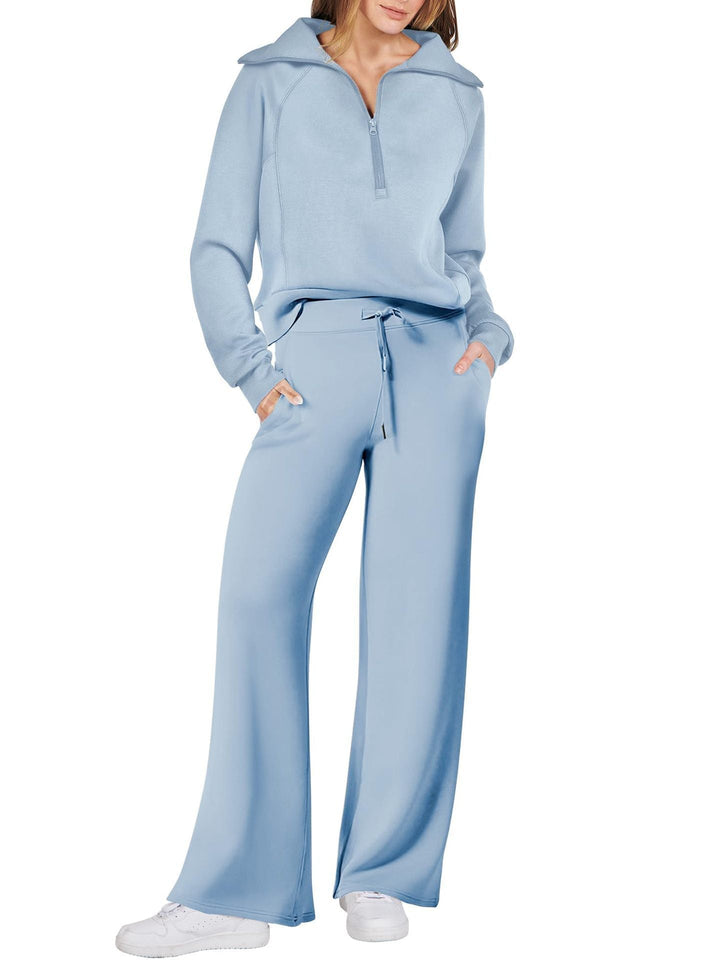 Sophia | Women's Stylish Long Sleeve Set with Zip