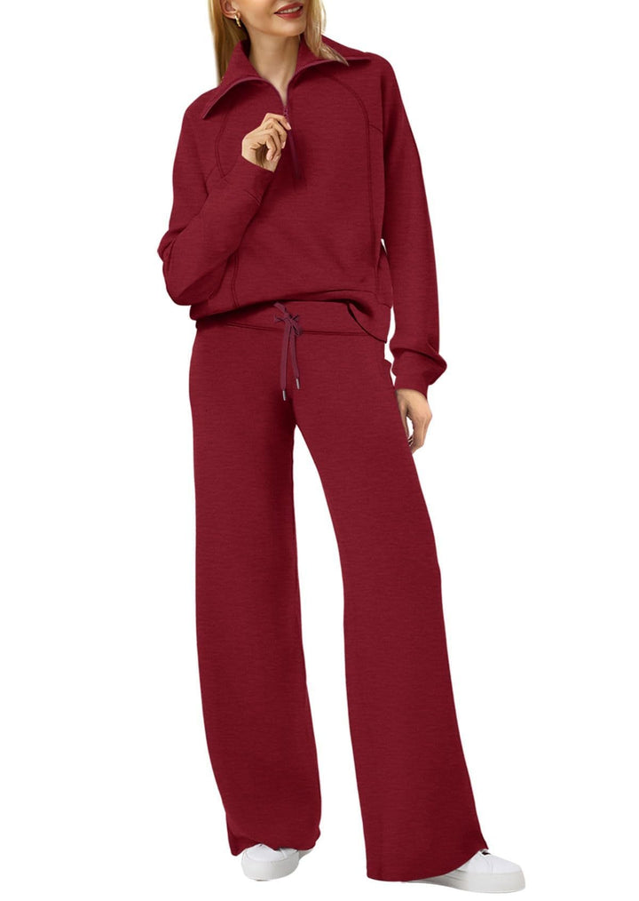 Sophia | Women's Stylish Long Sleeve Set with Zip
