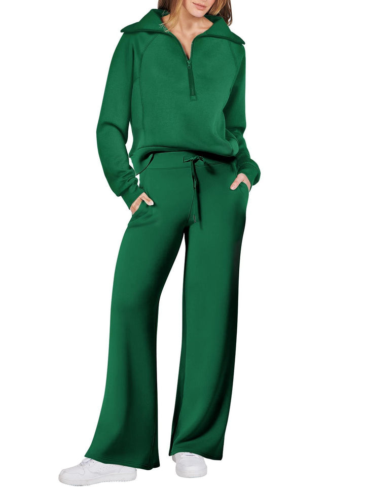 Sophia | Women's Stylish Long Sleeve Set with Zip