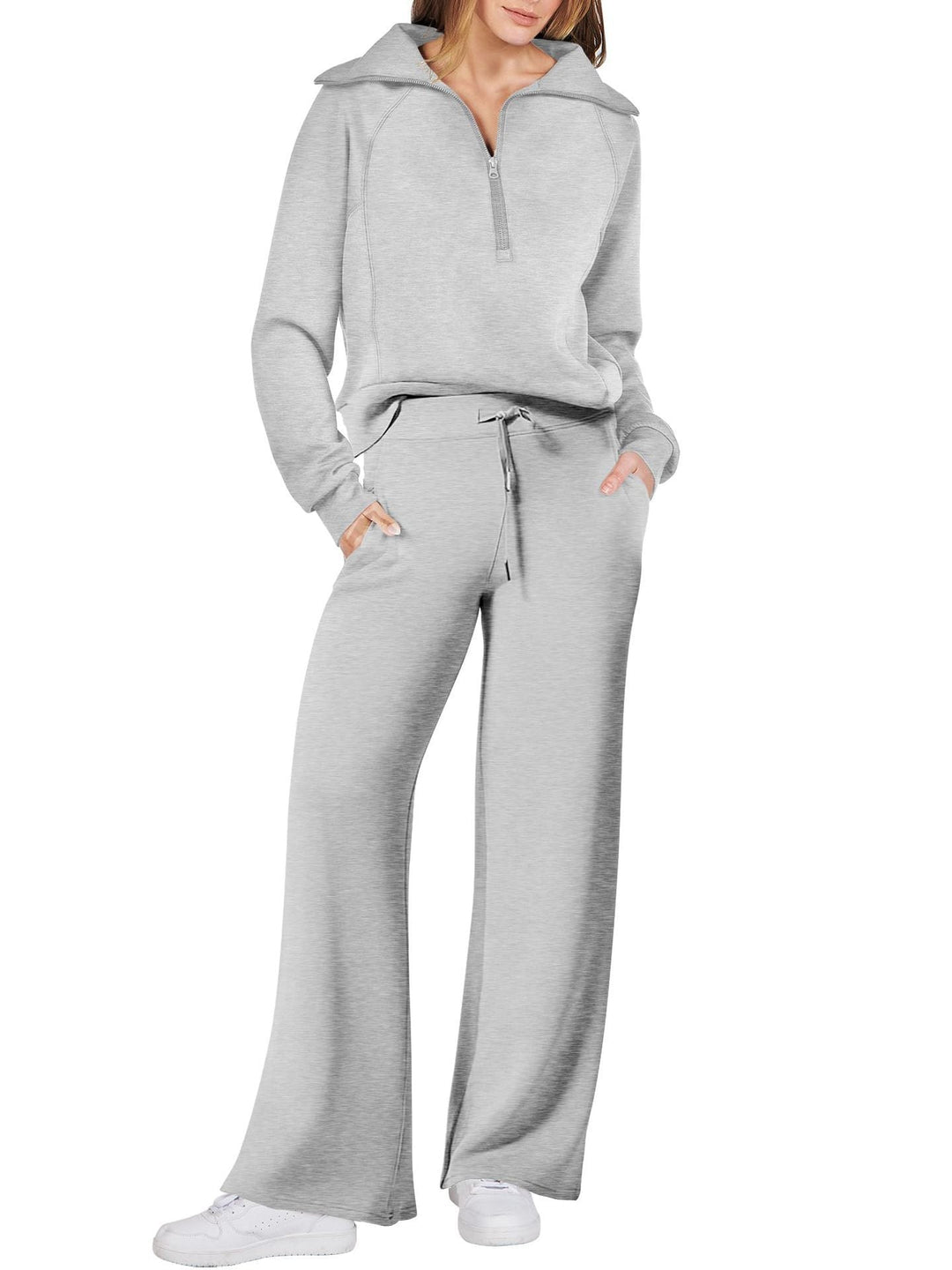 Sophia | Women's Stylish Long Sleeve Set with Zip