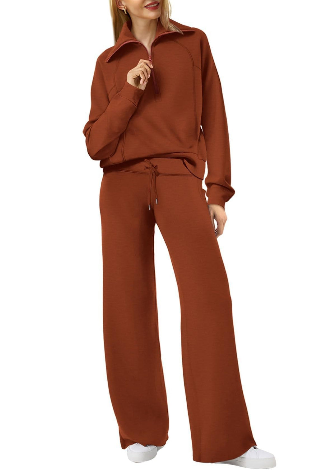 Sophia | Women's Stylish Long Sleeve Set with Zip