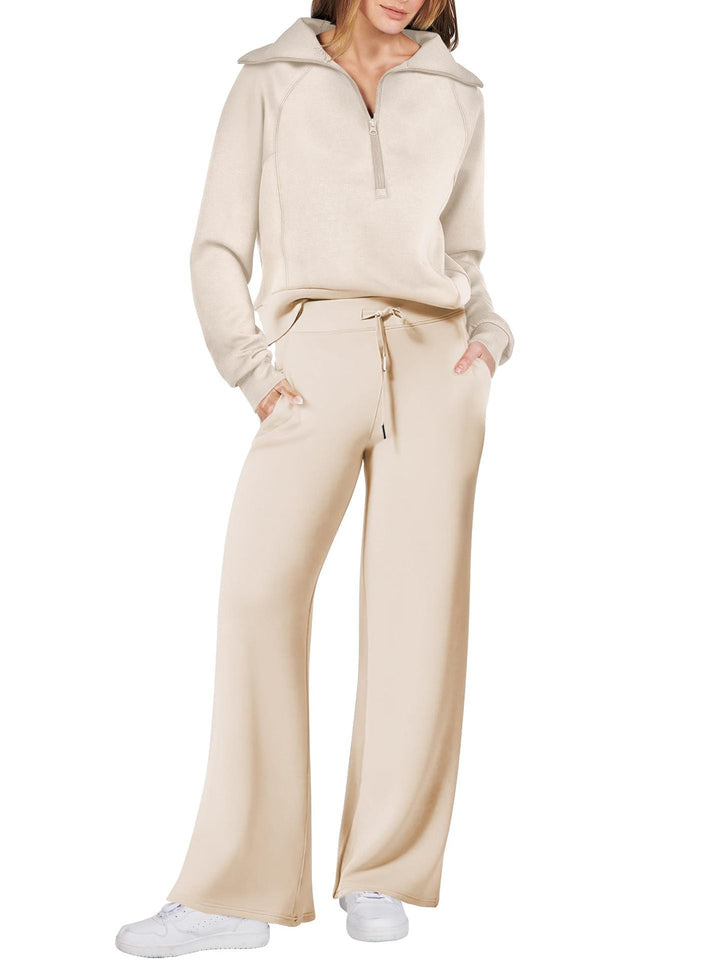 Sophia | Women's Stylish Long Sleeve Set with Zip