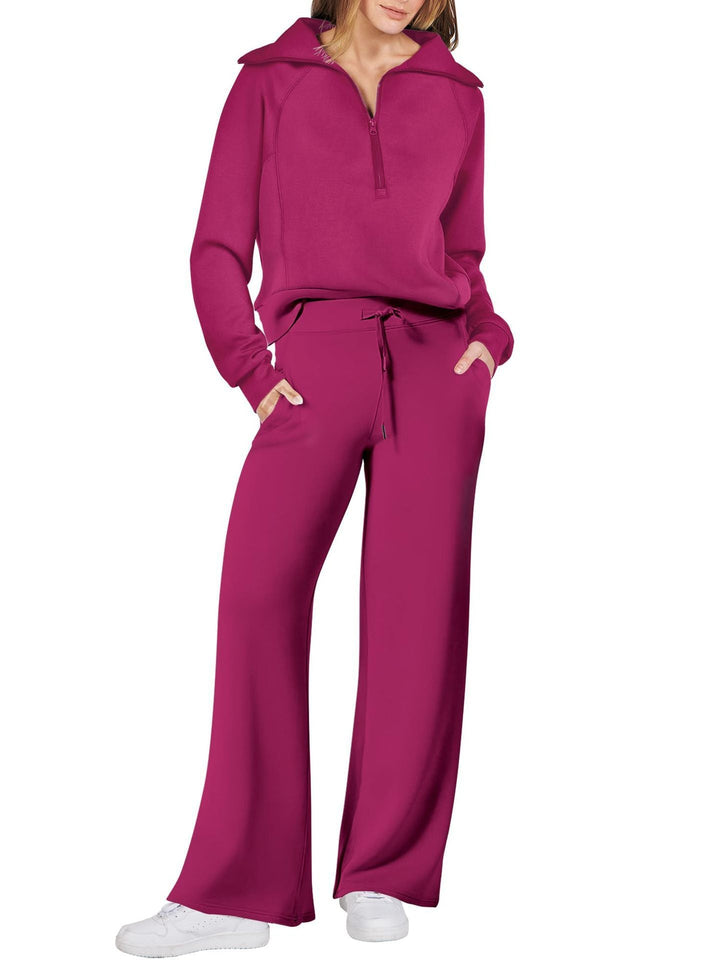Sophia | Women's Stylish Long Sleeve Set with Zip