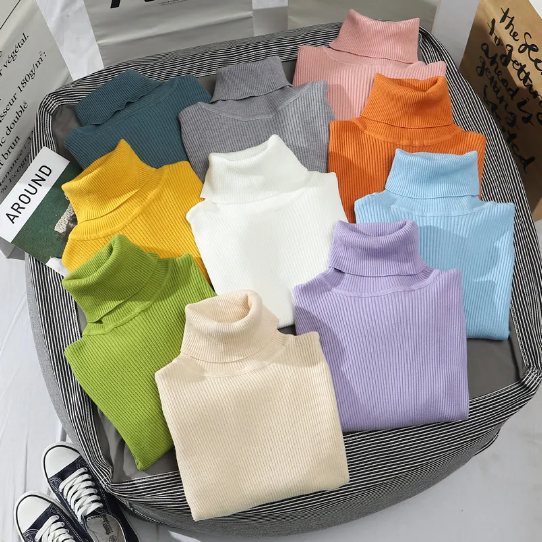 Violet | Winter-Ready Cashmere Turtleneck Sweater