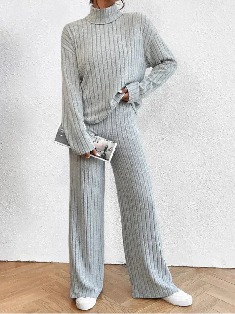 Lucy | Women's Turtleneck Sweater and Pants Set