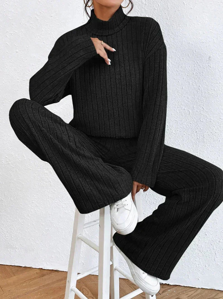 Lucy | Women's Turtleneck Sweater and Pants Set