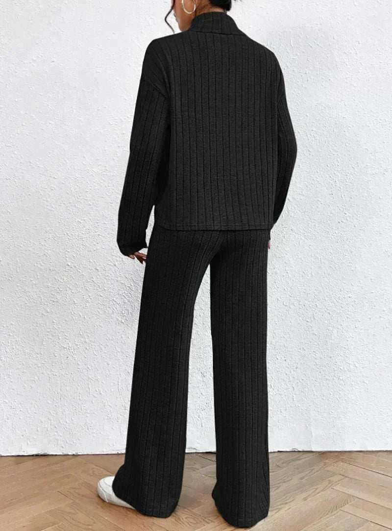 Lucy | Women's Turtleneck Sweater and Pants Set