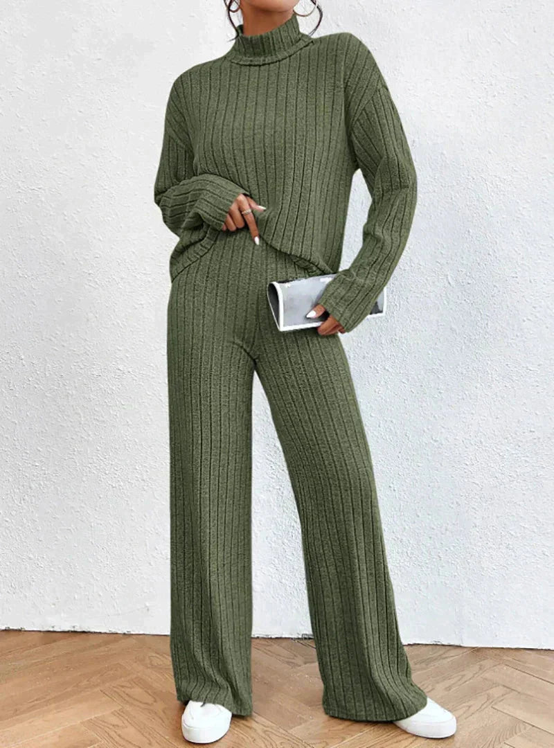 Lucy | Women's Turtleneck Sweater and Pants Set