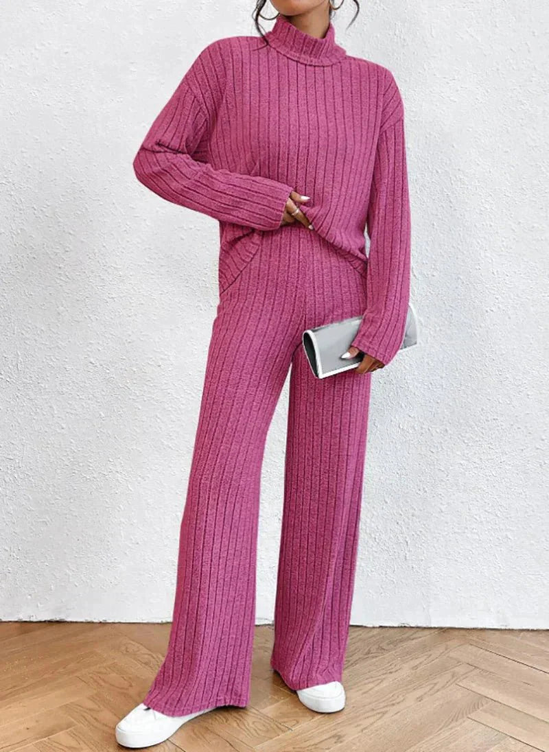 Lucy | Women's Turtleneck Sweater and Pants Set