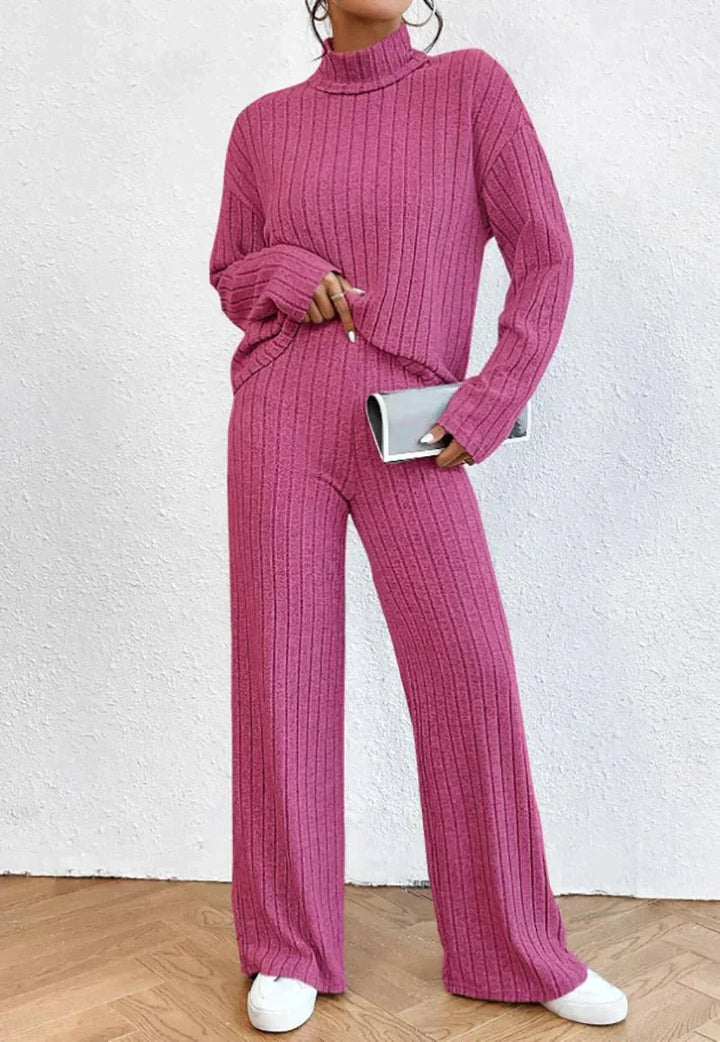 Lucy | Women's Turtleneck Sweater and Pants Set