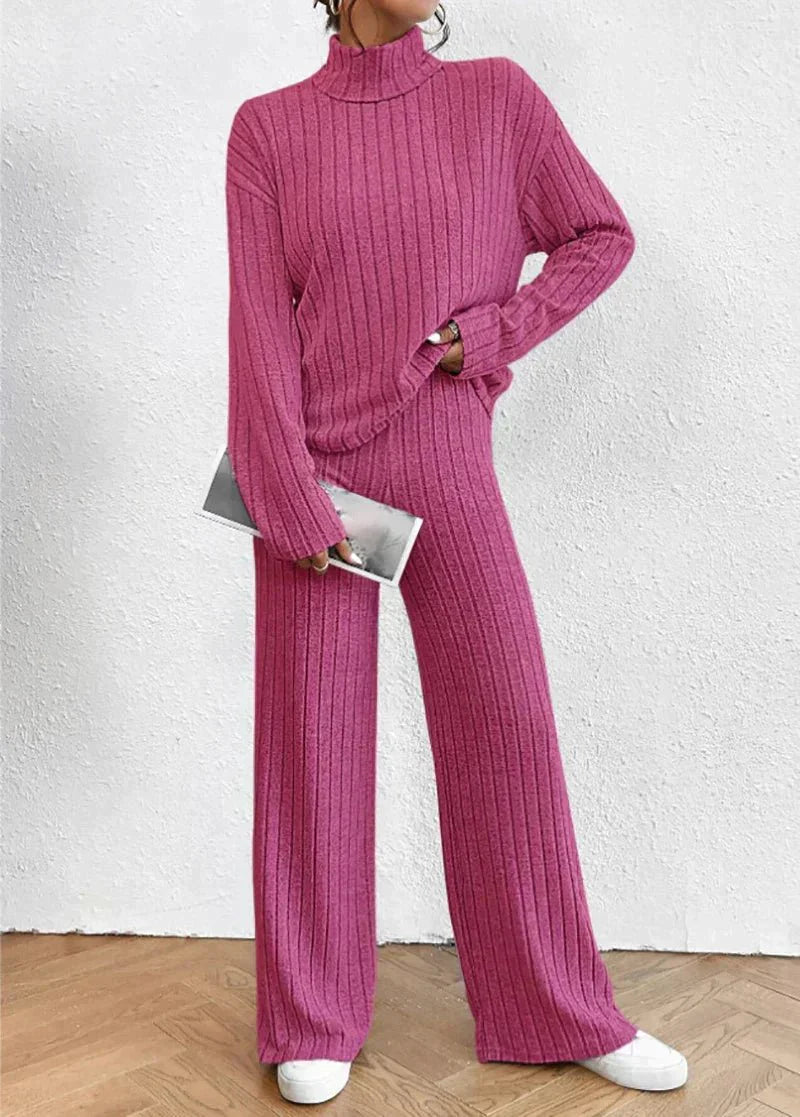 Lucy | Women's Turtleneck Sweater and Pants Set