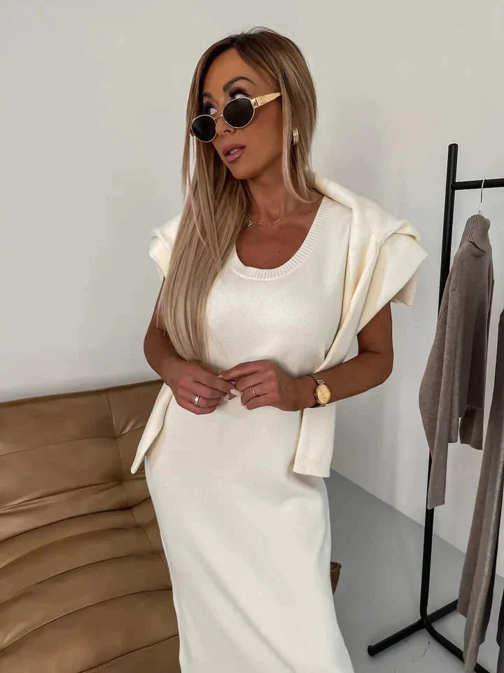 Charlotte | Women's Turtleneck Sweater and Dress Set