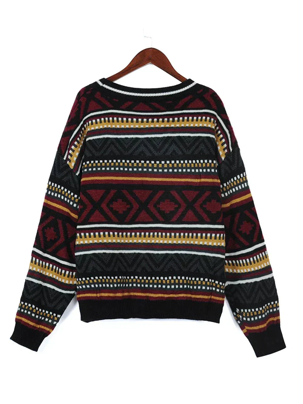 Esme | Geometric Print Sweater for Winter Style