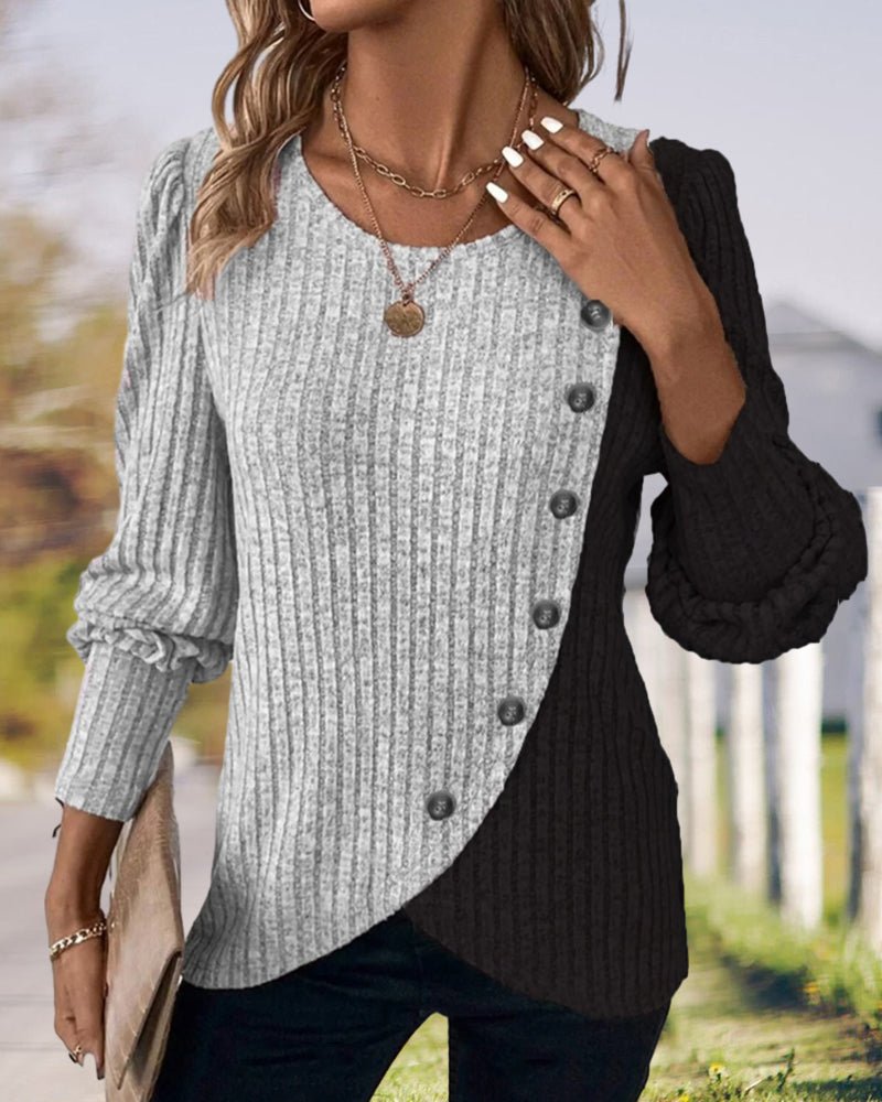 Phoebe | Cozy Winter Knit Sweater with Buttons