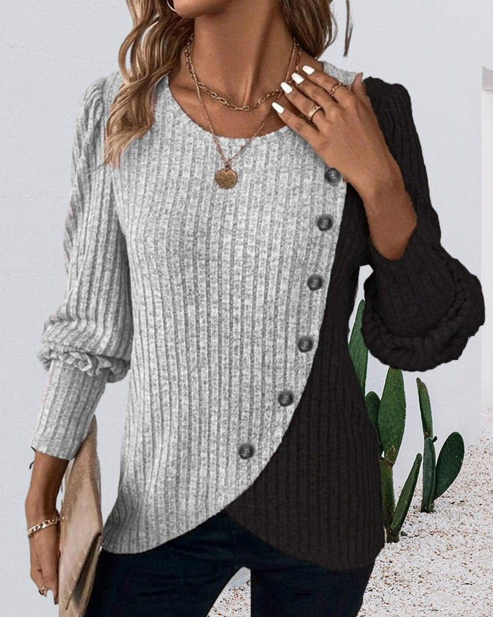 Phoebe | Cozy Winter Knit Sweater with Buttons